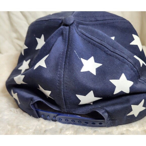 Vintage Nissun Cap Patriotic Rope Hat Legion Lounge Post 64 Okeechobee FL 80s90s - Picture 3 of 6